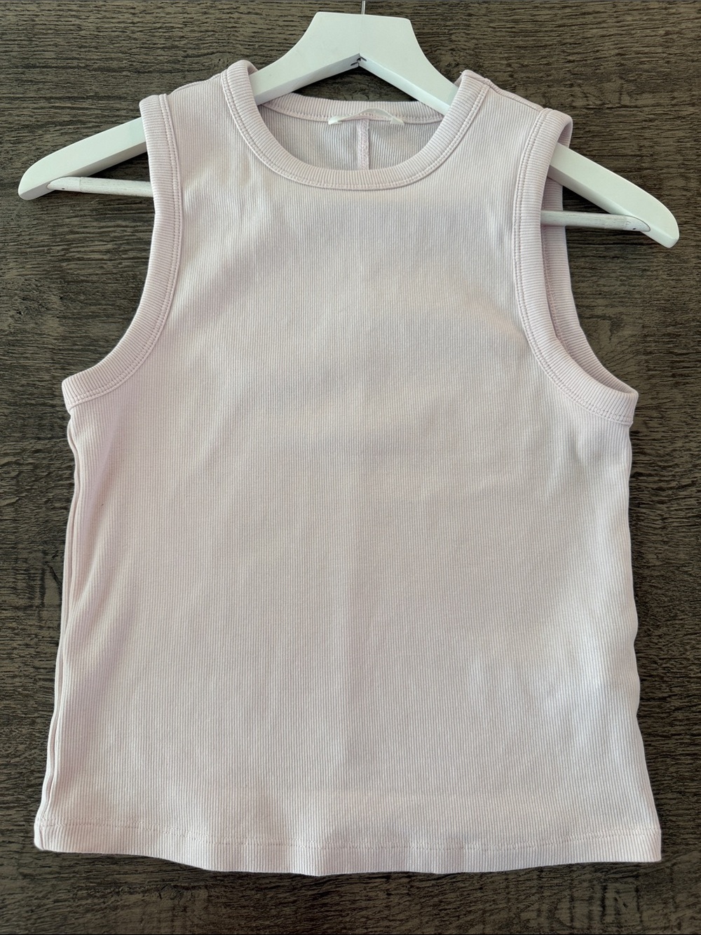 Zara Ribbed Tank Top in Pink size L